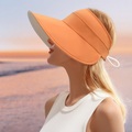 Sommer-Anti-Ultraviolett-Brand-Abdeckungsgesicht der doppelseitigen tragenden Shell-Sonnenhut-Frauen leerer oberer Sonnenhut Allgleiches Sonnenhut Lightinthebox