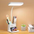 Lighinthebox, schreibtischlampe led flexible arbeitslampe mit stifthalter led schreibtischlampe mit touch dimmbar led stand schreibtischlampe leselampe kreative smart studentenwohnheim schreibtisch augenschutz Lightinthebox