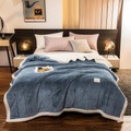 Sherpa-Decke, Fleece-Schicht, dicke, warme Überwurfdecken für das Winterbett, superweiche, flauschige Flanellwolle, wendbare Samt-Plüsch-Doppel-Königin-King-Gewichtsdecke Lightinthebox