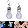 2 stücke led ohrringe glühend leuchten birne form ohrtropfen ohrring lampe birne party zubehör für urlaub party cosplay frauen kostüm Lightinthebox