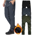 Herren Fleece gefütterte Hose wasserdichte Wanderhose Hose Softshellhose 5 Reißverschlusstaschen Winter Outdoor thermisch warm winddicht isoliert leicht elastisch Bundhose dunkelgrau Armeegrün schwarz Lightinthebox