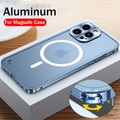 Handy Hülle Handyhüllen Für Apple Magnetischer Adsorptionsfall iPhone 14 iPhone 13 Pro Max 12 Mini 11 Mattiert Magnetisch Anti-Kratz Durchsichtig PC Aluminium Lightinthebox