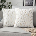 weicher plüsch kissenbezug goldfeder modern quadratisch gesäumt traditionell klassiker für schlafzimmer wohnzimmer sofa couch sessel überlegene qualität Lightinthebox