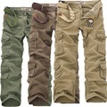 Herren Cargohose Cargohosen Hose Hosen Fallschirmhose Multi Pocket Glatt In voller Länge Baumwollmischung Casual Schwarz Tarnung Mikro-elastisch Lightinthebox