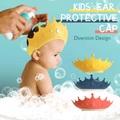Lighinthebox, Baby-Duschkappe, Badekrone, Formkappe, verstellbarer Silikon-Shampoo-Visierhut, verhindert, dass Wasser in die Augen und Ohren eindringt, Badewanne, Kopf, Haarspüler, Schild, Schutz, Kinder und Lightinthebox
