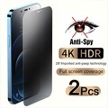 [2 Pack] Handy Schutzfolie Für Apple iPhone 14 Promax iPhone 13 Pro Max 12 Mini 11 X XR XS Max 8 7 Hartglas 9H Härtegrad Matt Kompatibel mit 3D - Berührungsempfindlichkeit Handy-Zubehör Lightinthebox