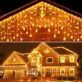 weihnachten eiszapfen lichter außendekorationen 5m 216led 36 hängende eiszapfen lichterketten 8 beleuchtungsmodi weihnachten hochzeit party urlaub fenster hause wand terrasse garten innenhof dekor Lightinthebox