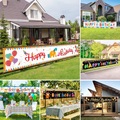 Lighinthebox, Happy Birthday-Banner, Geburtstagsbanner-Dekorationen, Geburtstags-Dekoration für den Innen- und Außenbereich, Dekoration für Feiertagspartys, 300 x 50 cm (10 Fuß x 18,9 Zoll) Lightinthebox
