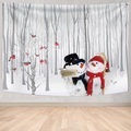 weihnachten weihnachtsmann urlaub party wandteppich kunst dekor decke vorhang picknick tischdecke hängen hause schlafzimmer wohnzimmer wohnheim dekoration schneemann geschenk polyester Lightinthebox