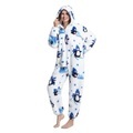 tragbare Fleece-Decke für Damen, Fleece-Strampler, Schlafanzug, Overall, warmer Sherpa-Strampler, Nachtwäsche, einteilig, Reißverschluss, mit Kapuze, Spielanzug, Loungewear Lightinthebox