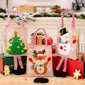 Lighinthebox, Kinder Unisex Kindertaschen Polyester Weihnachts Geschenke Gestreifte Tragetasche mit hängenden Beinen im Gestreifte Tragetasche mit hängenden Beinen Kleiner Baum Tragetasche mit gestreiftem Bein zum Lightinthebox