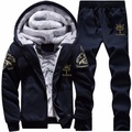 Herren Trainingsanzug Jogginganzug Jogginganzüge Schwarz Blau Rote Grau Mit Kapuze Graphic Buchstabe Zip Tasche 2 Teile Sport Natur Täglich Sport Cool Sportbekleidung Casual Winter Herbst Bekleidung Lightinthebox