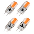 Lighinthebox, 4 stücke led bi-pin lichter gy6.35 silikagel scheinwerfer 5 watt 500 lm glühbirne cob energieeinsparung und umweltschutz kristall kronleuchter lichtquelle warmweiß weiß ac/dc12 v Lightinthebox