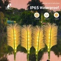 2 stücke solar reed garten licht led outdoor wasserdicht rasen licht weihnachtsdekor weg licht villa neujahr urlaub park landschaft dekoration Lightinthebox