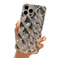 Telefon Hülle Handyhüllen Für Apple Rückseite iPhone 14 Pro Max 13 12 11 Pro Max Mini X XR XS 8 7 Plus Tragbar Strass Beschichtung Einfarbig Kristalldiamant TPU Lightinthebox