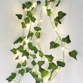 künstliche pflanzen led lichterkette 2m 20leds lichterkette kriechpflanze grünes blatt hause hochzeit im freien efeu rebe dekoration lampe diy hängenden garten hof (ohne batterie) Lightinthebox
