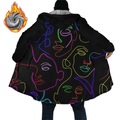 Herren Mantel warm halten Sport Natur Reisverschluss Abstrakt 3D-gedruckte Grafik Kapuzenpullover Modisch Jacken Oberbekleidung Langarm Zip Herbst Winter Lightinthebox