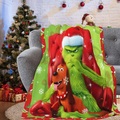 Lighinthebox, grinch weihnachtsgeschenk decke überwurf decken warme plüsch decke für sofa couch bett camping reise bettwäsche jungen mädchen erwachsene Lightinthebox