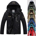 Lighinthebox, Herren Hoodie-Jacke Wanderjacke Skijacke Winter Draussen Winter Draussen Volltonfarbe warm halten Wasserdicht Windundurchlässig Fleece-Futter Oberbekleidung Windjacken Mantel Campen und Wandern Jagd Lightinthebox