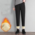 Damen Fleecehosen Jogginghose Jogger Baumwollmischung Fleece-Futter Schwarz Grau Mittlere Taillenlinie Casual sportlich Sport Wochenende Tasche Mikro-elastisch In voller Länge warm halten Glatt S M L Lightinthebox