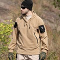 Herren Hoodie Sweatshirt Kapuze Fleecejacke für Wanderer Winter Draussen warm halten Windundurchlässig Atmungsaktiv Leicht Oberbekleidung Trench Coat Shirt Jagd Skifahren Angeln Grün Schwarz Kaki Grau Lightinthebox