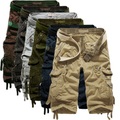 Herren Cargo Shorts Kurze Hosen Kurze Hose für Wanderer Bein Kordelzug Multi Pocket Mehrere Taschen Glatt Atmungsaktiv Draussen Wadenlänge Casual Täglich Strassenmode Stilvoll Wein Armeegrün Lightinthebox