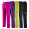 Damen Wasserdichte Wanderhose Fleece-gefütterte Hose Softshellhosen Winter Außen warm halten Wasserdicht Windundurchlässig Fleece-Futter Hosen / Regenhose Unten Schwarz Purpur Vlies Jagd Skifahren Lightinthebox