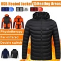 15 bereiche beheizbare jacke männer frauen warme heizjacke usb elektrische thermische wasserdichte beheizbare mantel jagd wandern camping angeln winter Lightinthebox