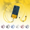 Handy Hülle Handyhüllen Für Apple Samsung Galaxy Huawei Klassische Serie Universal mit Handyband mit verstellbarem Umhängeband Einfarbig Textil Metall Lightinthebox