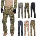 Lighinthebox, Herren Cargohose Cargohosen Hose Hosen Tasche Doppelter Knieschoner Tarnfarben Komfort Atmungsaktiv In voller Länge Arbeit Casual Täglich 100% Baumwolle Modisch Strassenmode Cachi scuro Armeegrün Lightinthebox
