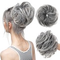 chaotisch dutt haarteil gerade gefälschte dutt haargummis hitzebeständige faser synthetisch voll strand blond kurze pferdeschwanzverlängerung sofort hochsteckfrisur donut chignons elastisches haarteil Lightinthebox