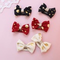 Lighinthebox, 2 Stück spezielle grenzüberschreitende Haustier handgefertigte BB Clip Haarnadel lange Haare Katze Teddy Malteser Hund vergoldete Schleife Lightinthebox