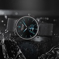 Poedagar 2022 neue lässige dekorative wasserdichte Kalender Herrenuhr Quarz Herrenuhr für Herren Stahlband leuchtende Herrenarmbanduhr Lightinthebox