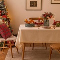 Lighinthebox, weihnachtstischdecke baumwolle leinen tischdecken sackleinen tischdecken für küche esstisch tischdecke für rechteck tische kaffee linien rechteck Lightinthebox