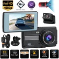 4 Doppelobjektiv-Auto-DVR-Dashcam-Videorecorder HD 1080p Front- / Innenkamera-Kit Lightinthebox