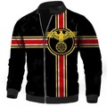 Herren Mantel Warm Sport Natur Reisverschluss Totem 3D-gedruckte Grafik Stehkragen Modisch Jacken Oberbekleidung Langarm Zip Herbst Winter Lightinthebox