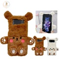 Handy Hülle Handyhüllen Für Samsung Galaxy Klappetui Z Flip 4 Z Flip 3 Flipbare Hülle 3D Zeichentrick Plüsch Plüsch Lightinthebox