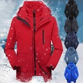 Herren 3-in-1-Jacken wandern Skijacke Winter Draussen Wasserdichte Wanderjacke Vlies Winter Draussen warm halten Fleece-Futter Wasserdicht Windundurchlässig Oberbekleidung Trench Coat Shirt Jagd Lightinthebox