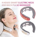 Lighinthebox, 4-köpfiges intelligentes elektrisches Nacken- und Rücken-Puls-Massagegerät mit zehn drahtlosen Wärme-Halswirbeln zum Entspannen von Schmerz-Knetmassage-Geräten Lightinthebox
