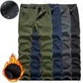 Herren Wasserdichte Wanderhose Fleece-gefütterte Hose Softshellhosen Winter Außen warm halten Fleece-Futter Wasserdicht Windundurchlässig Hosen / Regenhose Unten Schwarz Marineblau Vlies Yoga Jagd Lightinthebox
