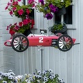 Garden Racer Windmühle,Garten Windräder,Garten Spinner,Garten Racer Windmühle,Metall Racer Windmühle Eisen Flugzeug Wind Spinner Rasen Windrad für Innenhof Garten Terrasse Skulpturen Dekorationen Lightinthebox