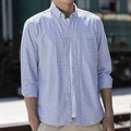 Herren Oberhemd Hemd Oxford Hemd Plaid Umlegekragen Meeresblau Rote Blau Orange Grün Outdoor Arbeit Langarm Button-Down Bekleidung Modisch Casual Atmungsaktiv Komfortabel Lightinthebox