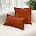 Lighinthebox, Kissenbezug aus Kordsamt, Landhauspension, gebranntes Orange, senffarbener Kissenbezug für Sofa, Couch, Schlafzimmer, Wohnzimmer, dekorativ Lightinthebox