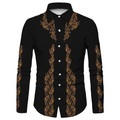 Herren Hemd Westernhemd Blumen Grafik-Drucke Umlegekragen Gelb Grau 3D-Druck Outdoor Strasse Langarm Button-Down Bedruckt Bekleidung Modisch Designer Casual Weich Lightinthebox