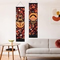 Packung mit 2 Tarot Divination gewebte böhmische Wandteppiche Kunstdekor Decke Vorhang zum Aufhängen Zuhause Schlafzimmer Wohnzimmer Dekoration nordische Baumwolle Leinen Quaste Mond Sterne Sonne Lightinthebox