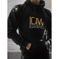 Herren Hoodie Sweatshirt Kapuze Sweatshirt Pullover Tasche Langarm Shirt Sportlich Athlässigkeit Winter warm halten Atmungsaktiv Weich Laufen Joggen Traning Sportbekleidung Sportkleidung Schwarz Grau Lightinthebox