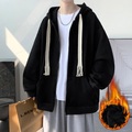 Herren Hoodie Sweatshirt Kapuze Zip Hoodie Kapuzenjacke Schwarz Purpur Khaki Grau Mit Kapuze Glatt Zip Tasche Party Sport Natur Täglich Strassenmode Cool Casual Herbst Winter Bekleidung Lightinthebox