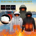 11 Bereich Männer beheizbare Weste Männer Frauen Parka Jacke Herbst Winter Radfahren warme USB elektrisch beheizte Outdoor-Sportwesten für die Jagd Lightinthebox