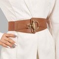 Damen Breiter Gürtel Korsettgürtel PU - Leder Schnalle frei Geometrisch Formell Klassisch Party Arbeit Schwarz Kaki Lightinthebox