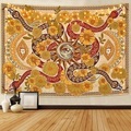 Blumen Tarot Wandteppich Schlange Sonne Wandteppich Mystic Eye Wandbehang Decke Vorhang hängend Zuhause Schlafzimmer Wohnzimmer Dekoration Lightinthebox